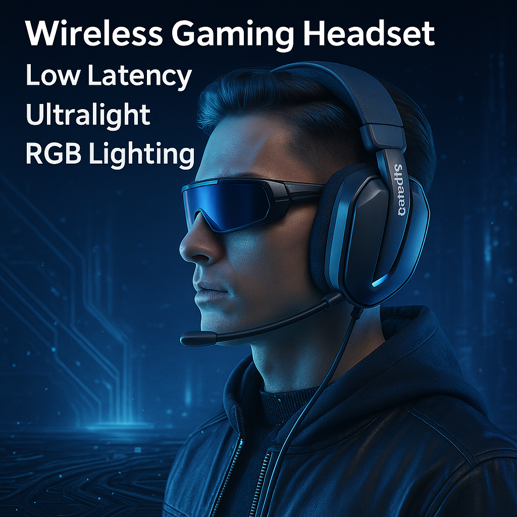 SuperEQ G19BT Wireless Gaming Headset – Ultra-Light, Dual Mode Bluetooth 5.4 + 2.4GHz for PC, PS5, Xbox