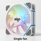 Aigo AM12 RGB Case Fan Kit – 120mm ARGB Cooling Fans with Remote & Controller (6-Pin)