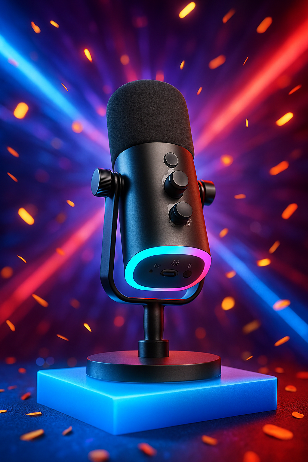 FIFINE AM8 USB/XLR Dynamic Microphone – Touch Mute, Headphone Jack & Gain Controls for PC, PS5, PS4, Mixer, Streaming & Gaming