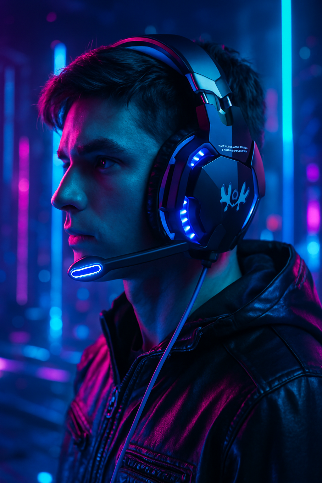 KOTION EACH Gaming Headset – Deep Bass Stereo with LED Light & Microphone for PS4, PC, and Laptop