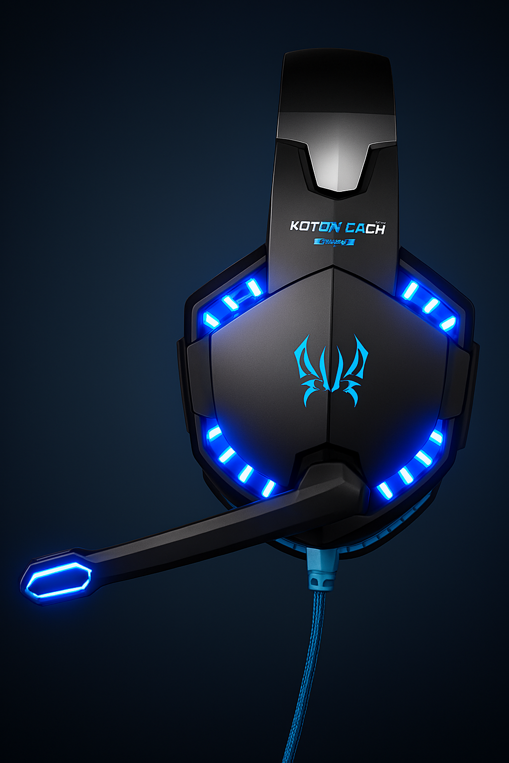 KOTION EACH Gaming Headset – Deep Bass Stereo with LED Light & Microphone for PS4, PC, and Laptop