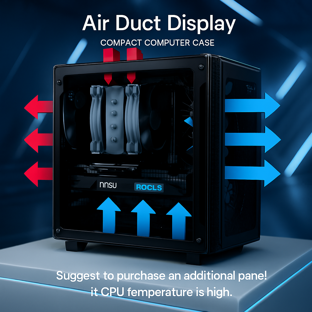 Mechanic Master C24 Sugar Cube ITX Mini Desktop PC Case – Portable Chassis with Tempered Glass, Air & Type-C Version