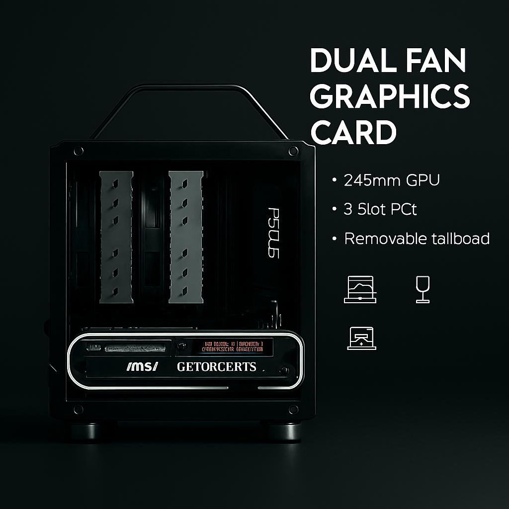 Mechanic Master C24 Sugar Cube ITX Mini Desktop PC Case – Portable Chassis with Tempered Glass, Air & Type-C Version
