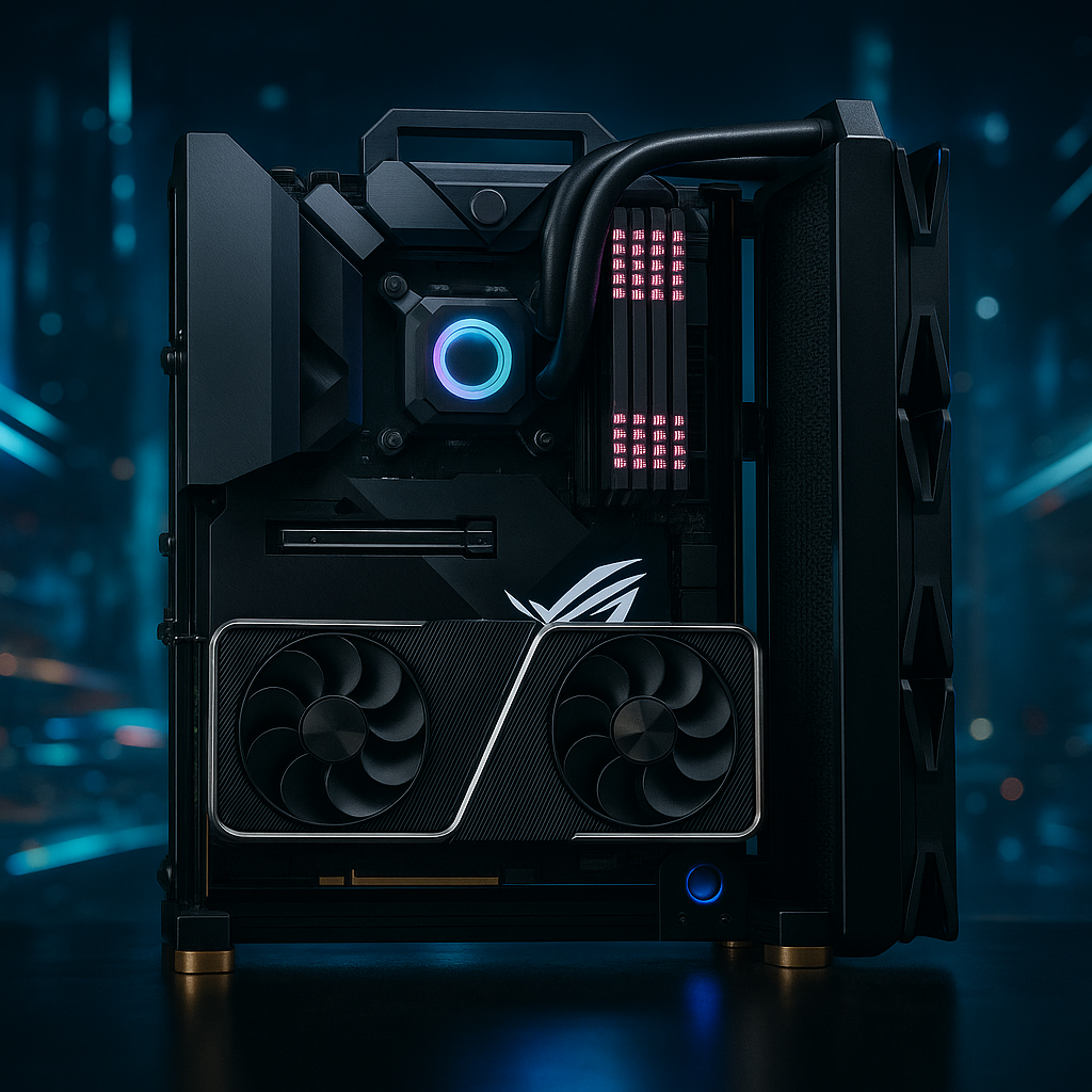EATX Open Frame PC Case – Aluminum DIY Tower for ITX/MATX/ATX Builds | Modding-Friendly Gaming Case for Water Cooling
