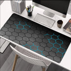 Large Geometric Gaming Mouse Pad – 90x40cm Extended Desk Mat for Keyboard & Mouse | Anti-Slip, Smooth Surface for PC & Office